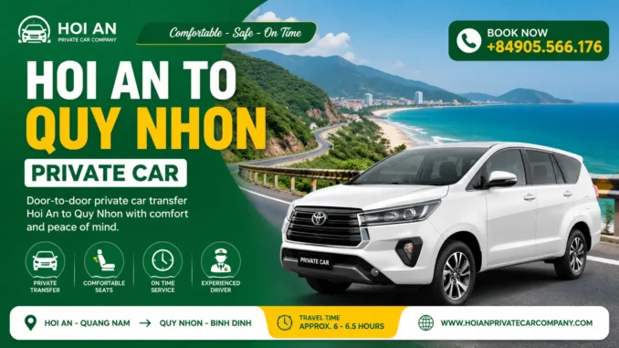 hoi an to quy nhon by car