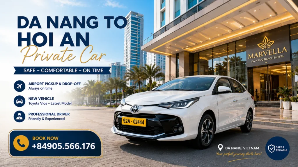 Home 2 da nang to hoi an private car