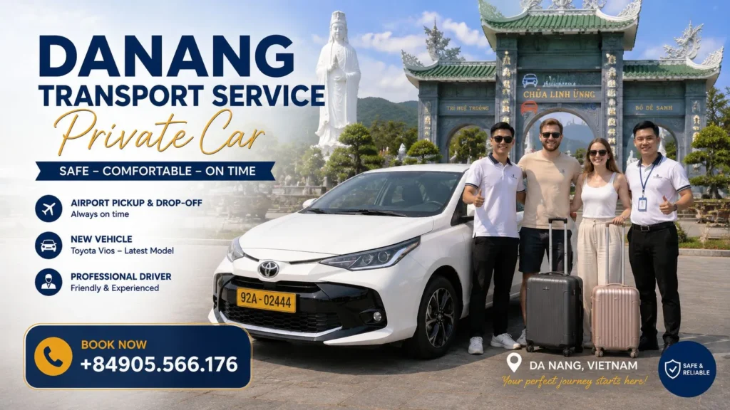 Danang Airport Transfer | Private Airport Taxi & Car Service 21 Da Nang transfer service with private car and professional driver