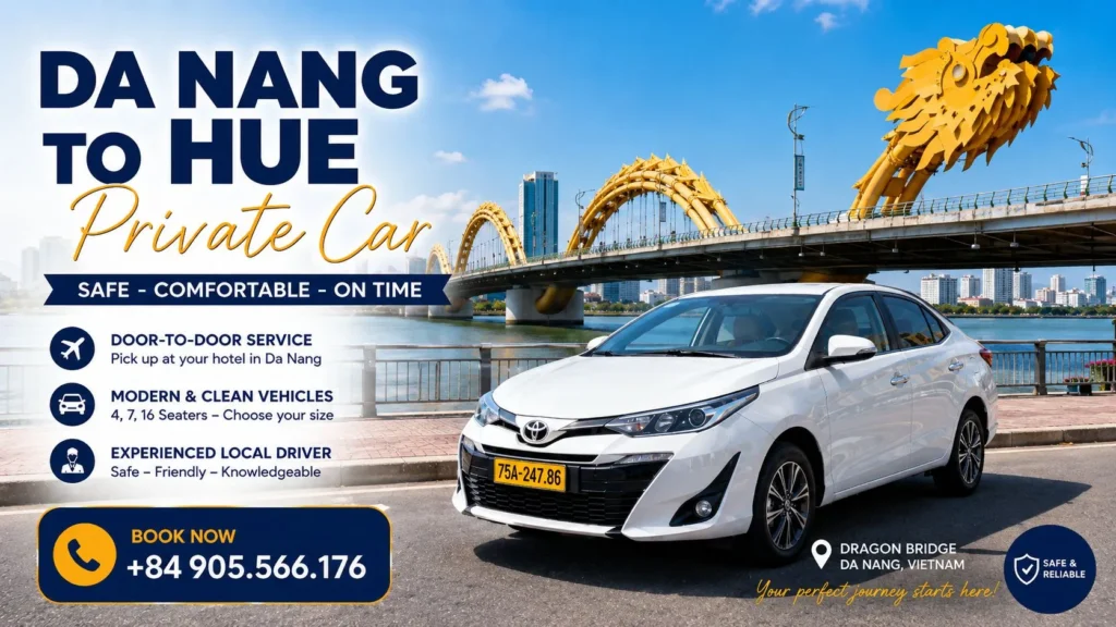 Private Car from Da Nang to Hue via Hai Van Pass