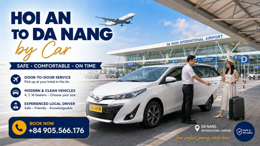 Private Car from Hoi An to Da Nang 2 Private Car from Hoi An to Da Nang